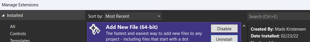 Add New File Extension