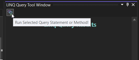 Linq Query Button